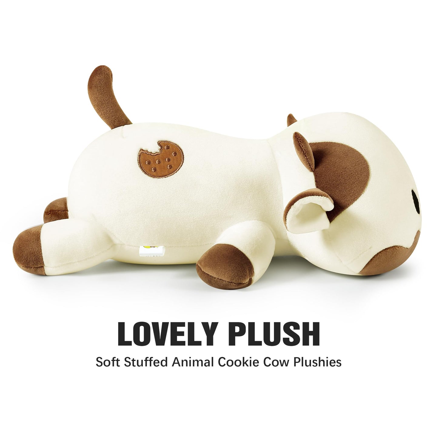 Onsoyours Cute Cow Plushie - 12-Inch Cookies Cow Squishy Plush Toy Pillow