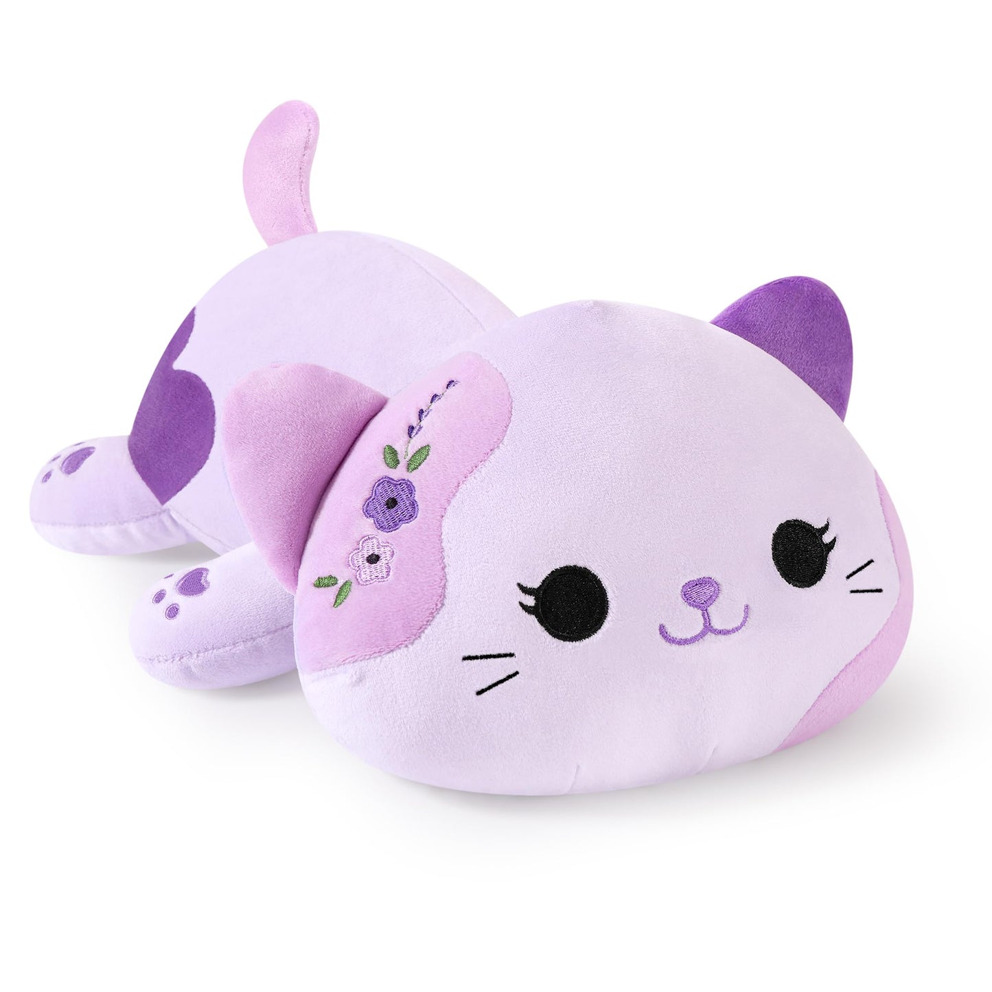 Onsoyours Original Lavender Cat Plush 13-Inch – Soft Kawaii Kitty Pillow Gift
