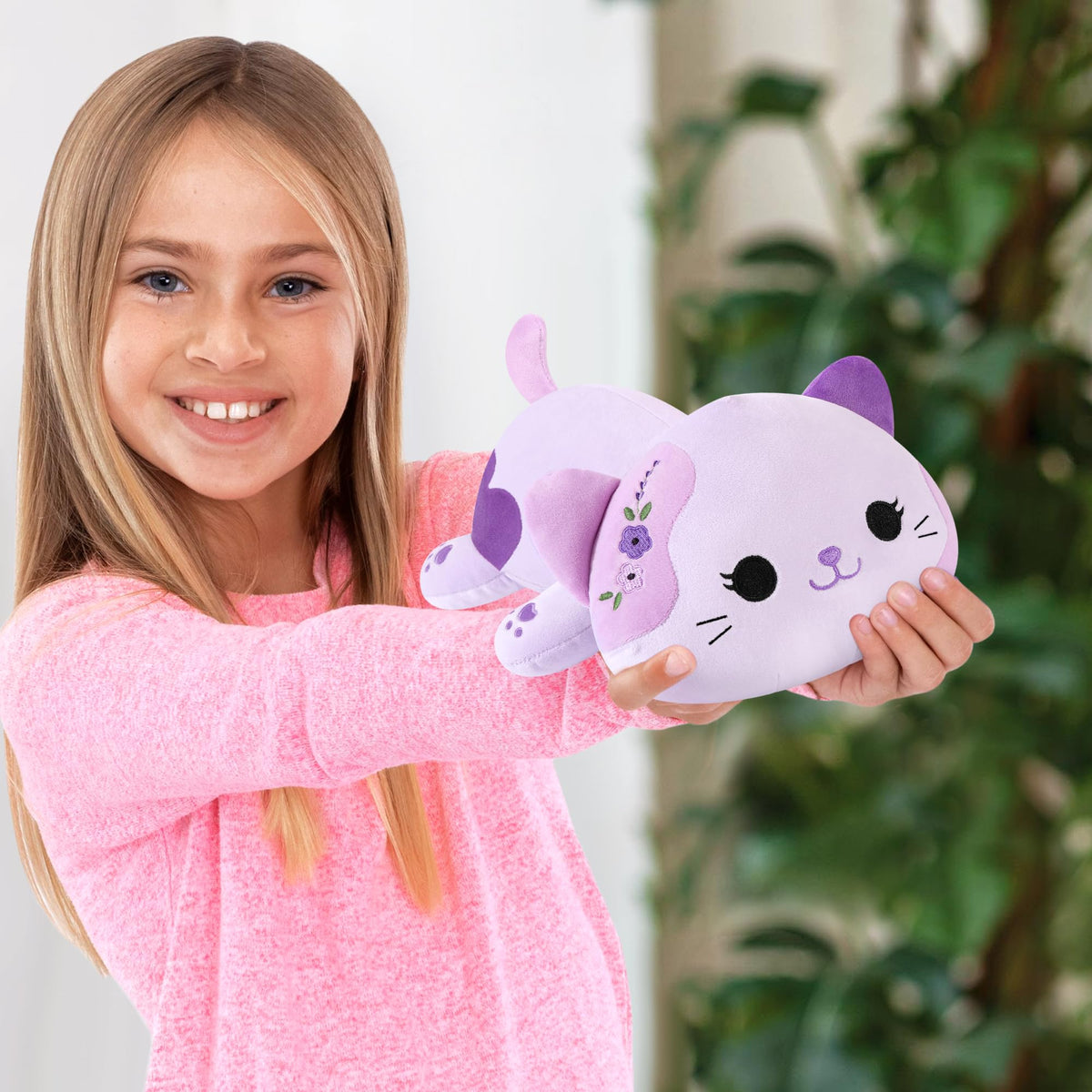 Onsoyours Lavender Cat Plush – 9-Inch Soft Kitty Toy for Kids & Adults