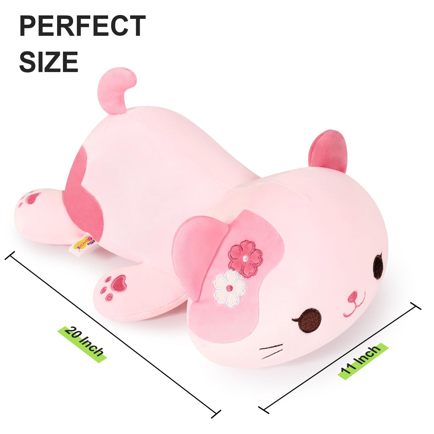 Onsoyours Sakura Cat Plush – 20-Inch Cute Kitty Plush Toy, Soft Pillow Gift