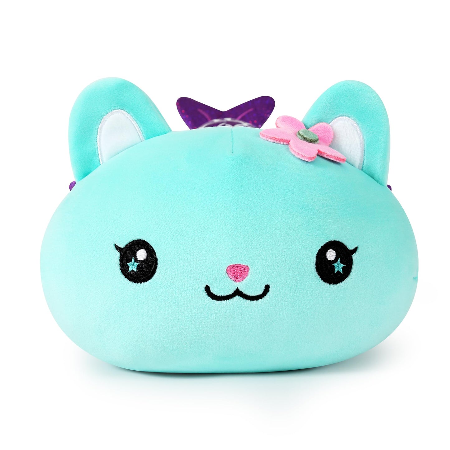 Onsoyours Cute Kitten Mermaid Plush Toy – 12-Inch Blue Cat Mermaid Pillow for Kids