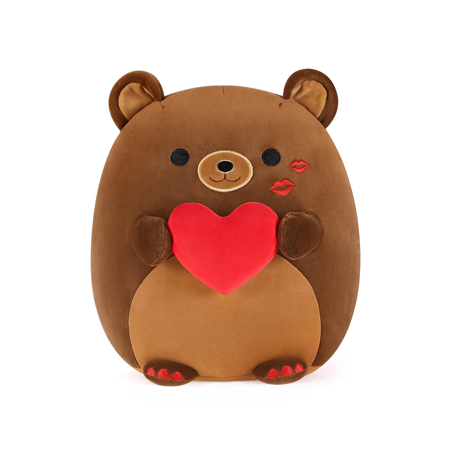 Onsoyours Original Bear Plush with Red Love – 12-Inch Ultra-Soft Heart Plush