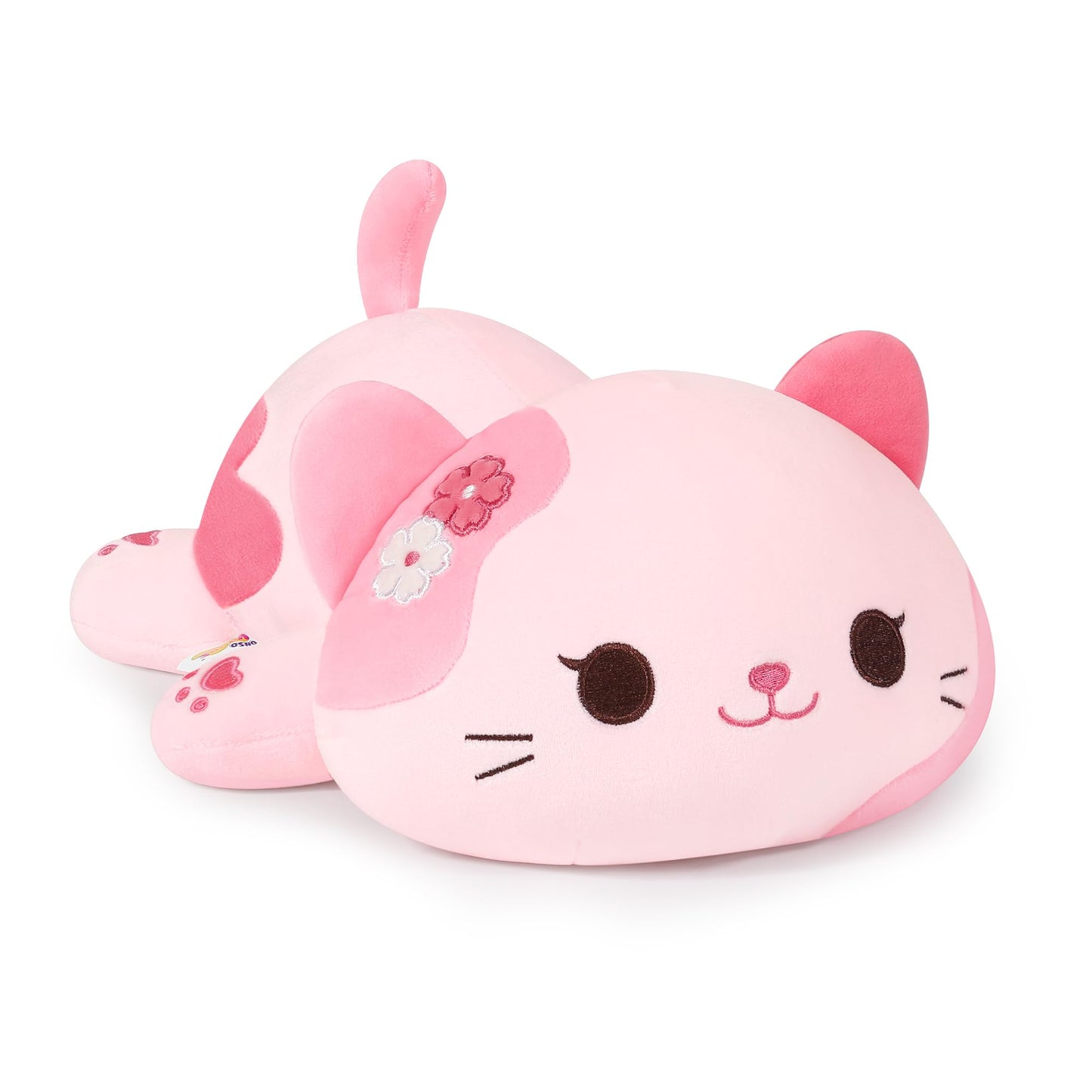 Onsoyours Sakura Cat Plush - 13-Inch Pink Kawaii Kitty Plush Toy & Hug Pillow
