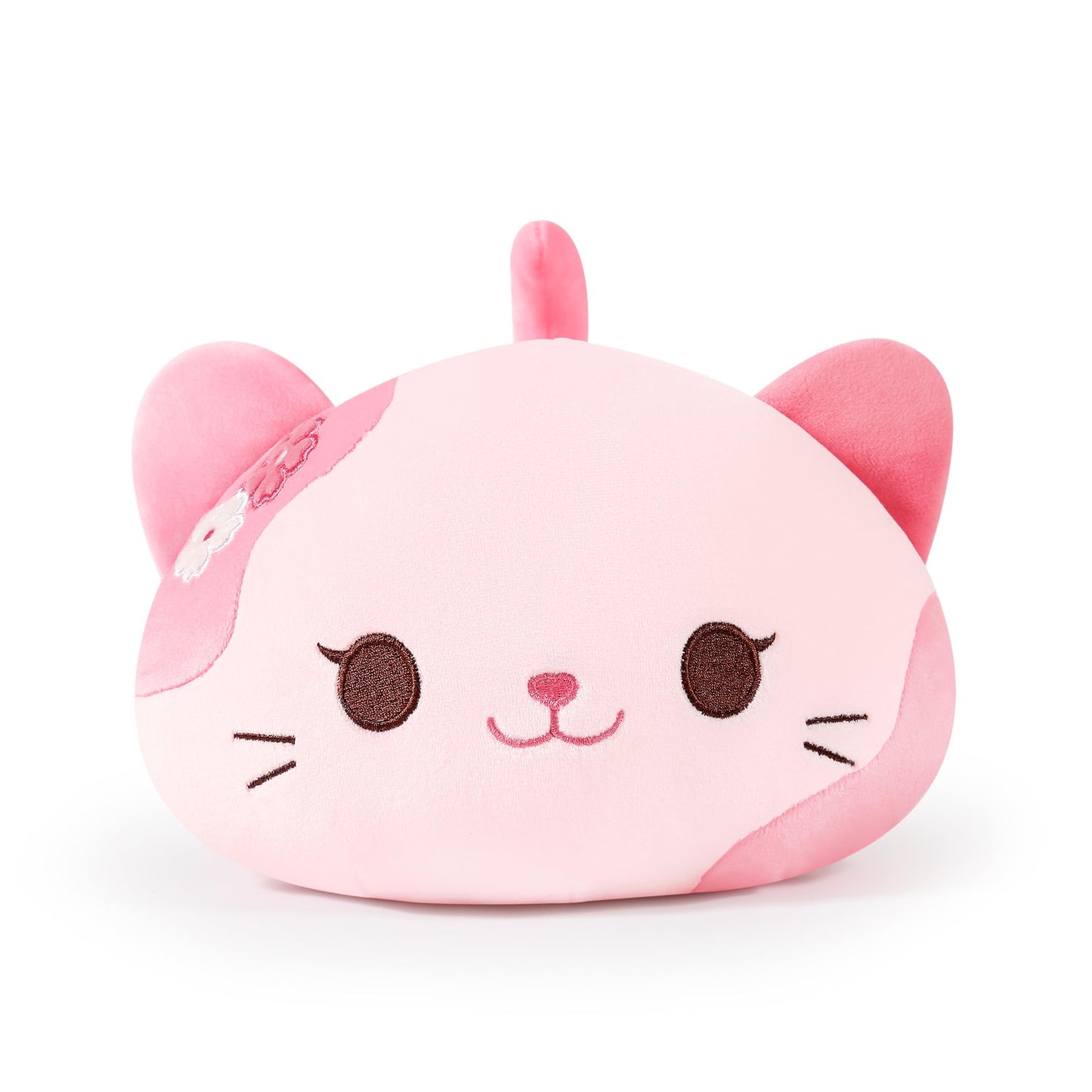Onsoyours Sakura Cat Plush - 13-Inch Pink Kawaii Kitty Plush Toy & Hug Pillow