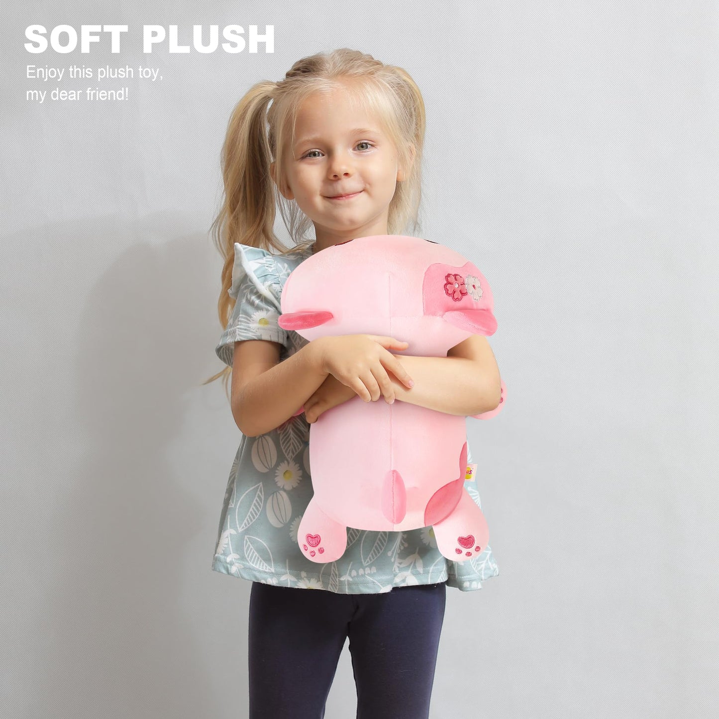 Onsoyours Sakura Cat Plush - 13-Inch Pink Kawaii Kitty Plush Toy & Hug Pillow