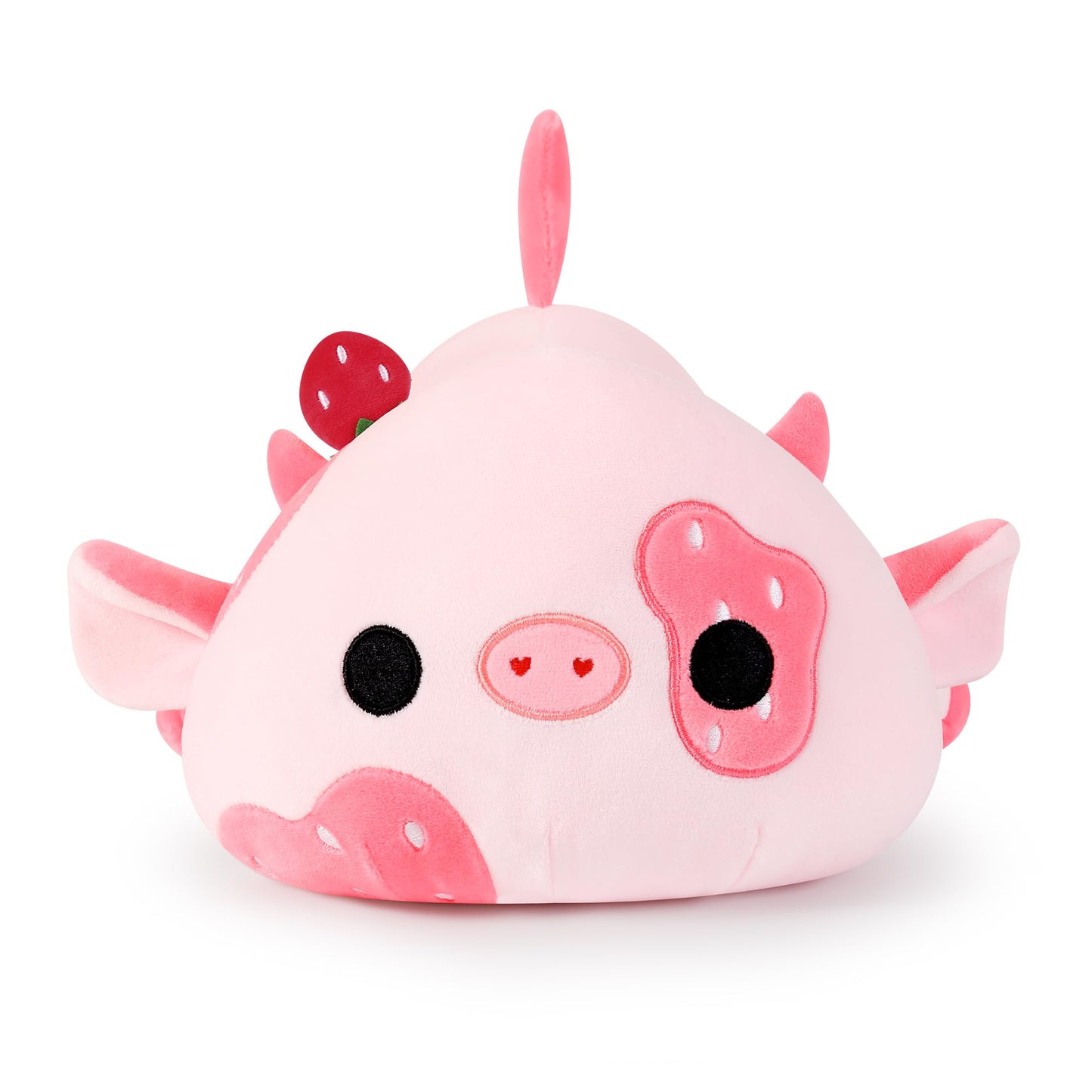 Onsoyours Cute Cow Plushie 12in – Strawberry Love Plush Toy for Kids