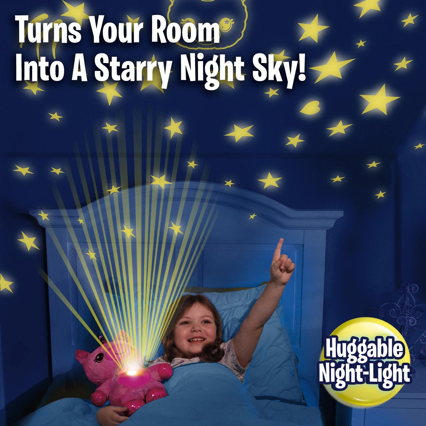 Ontel Star Belly Dream Lites Unicorn Night Light — Glowing Stars & Six Color Modes