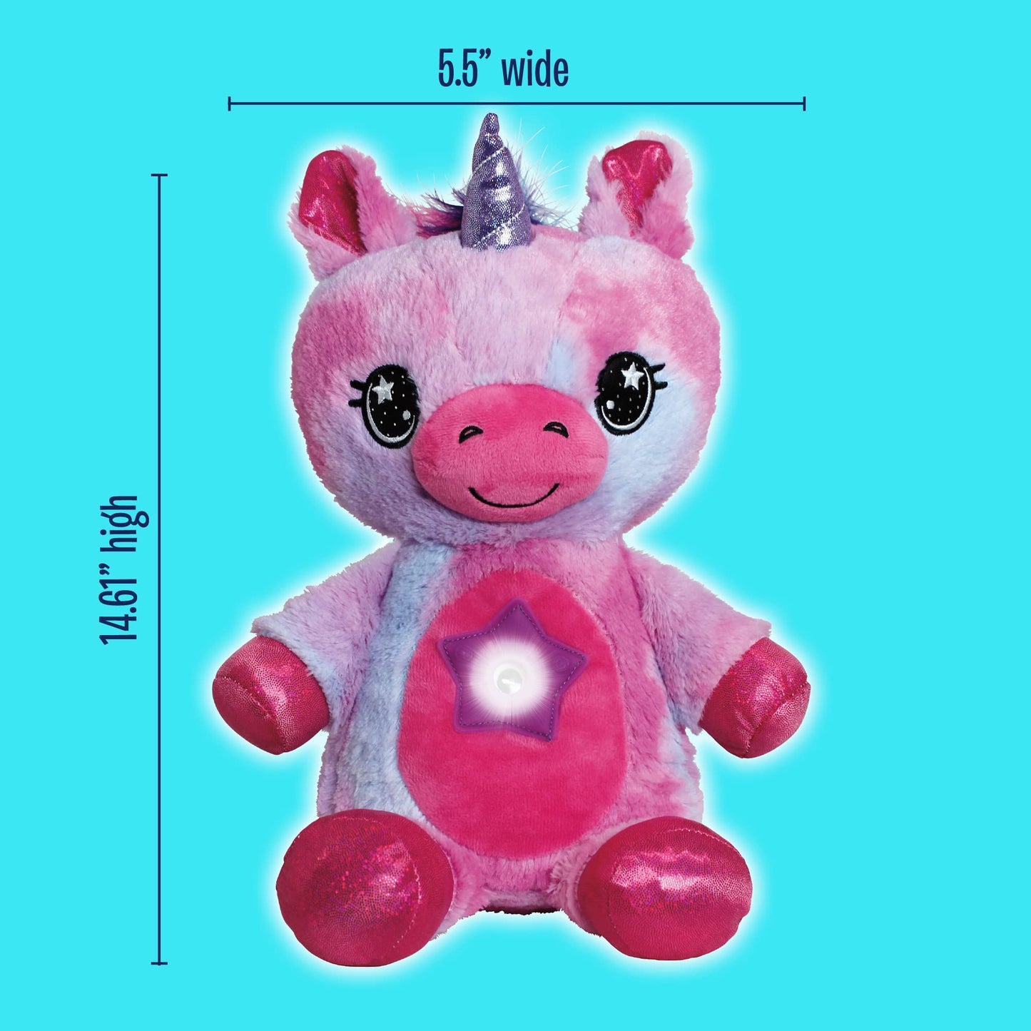 Ontel Star Belly Dream Lites Unicorn Night Light — Glowing Stars & Six Color Modes