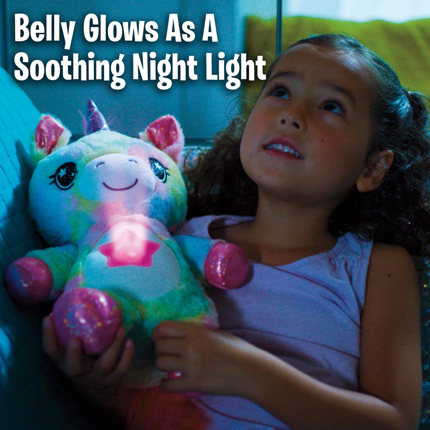 Ontel Star Belly Dream Lites Unicorn Night Light — Glowing Stars & Six Color Modes