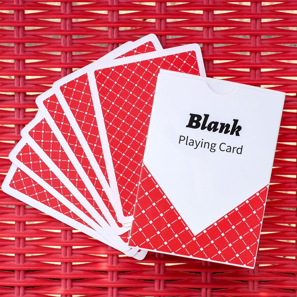 ooelyy 2-Deck Blank Playing Cards – Write-On 2.5 x 3.5 in, Red & Blue Back, DIY Oracle Cards