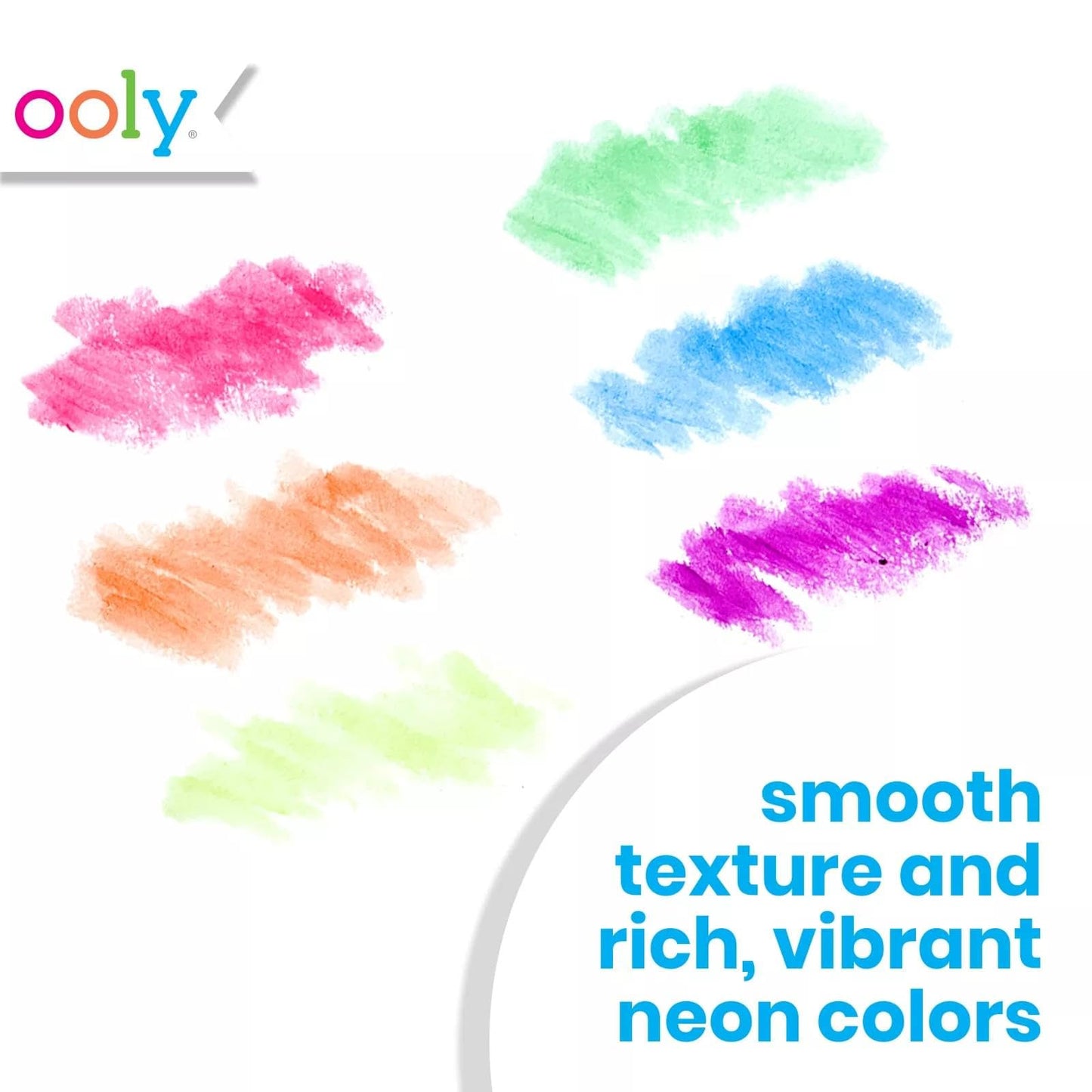 Ooly Chunkies Neon Paint Sticks – Mess-Free, Quick-Dry Tempera for Kids (6 Neon Colors)