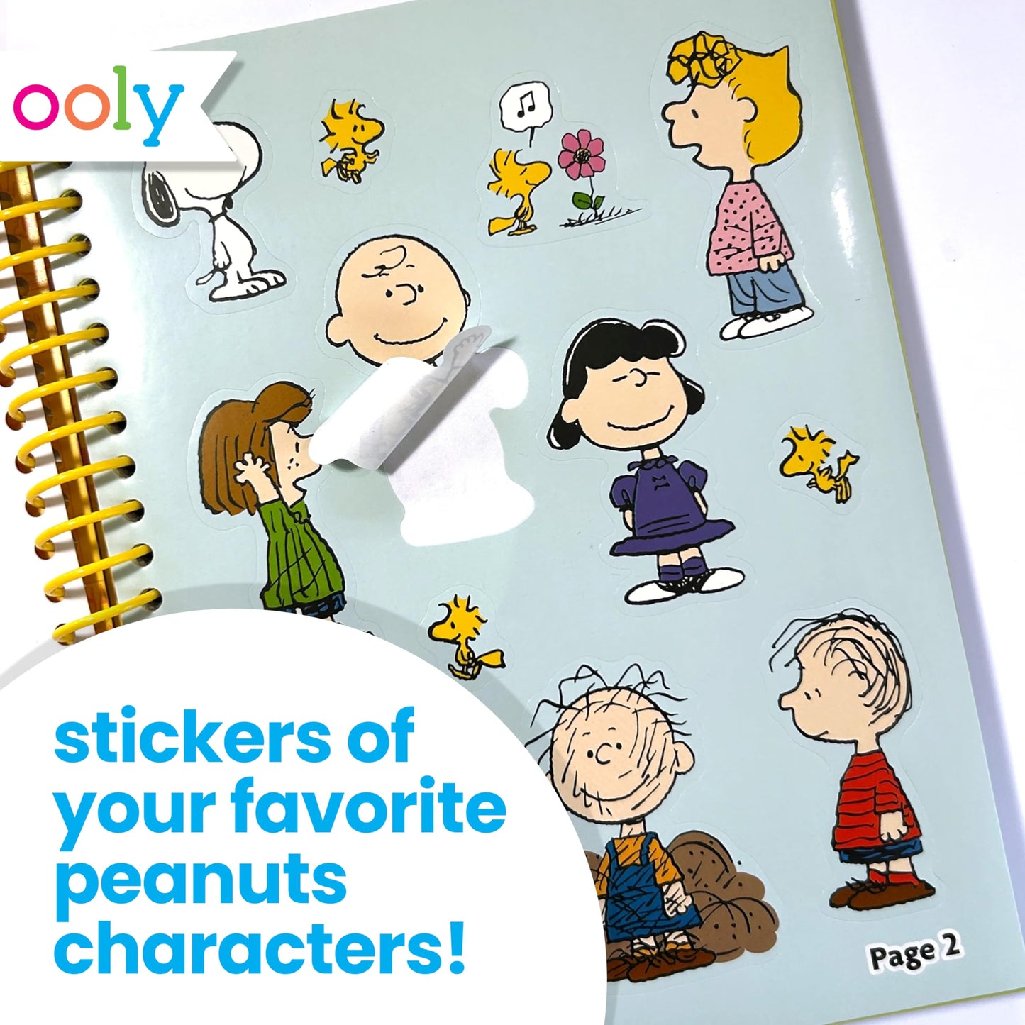Ooly X Peanuts 60 PC Coloring Activity Kit in Travel Box | 8 Washable Markers & 8 Jumbo Crayons
