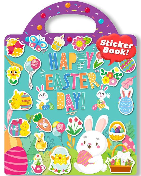 Oomloid Easter Sticker Books for Kids – Reusable, Travel-Friendly, Screen-Free Fun