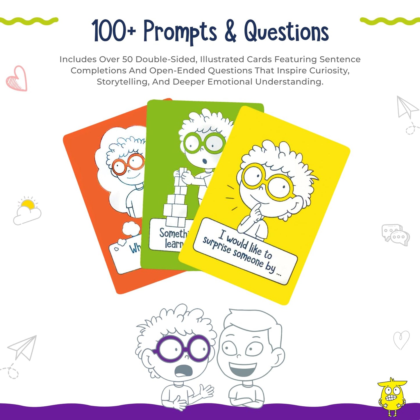 Open The Joy: Let's Talk Conversation Starter Cards for Kids — 100+ Prompts for Emotional Intelligence