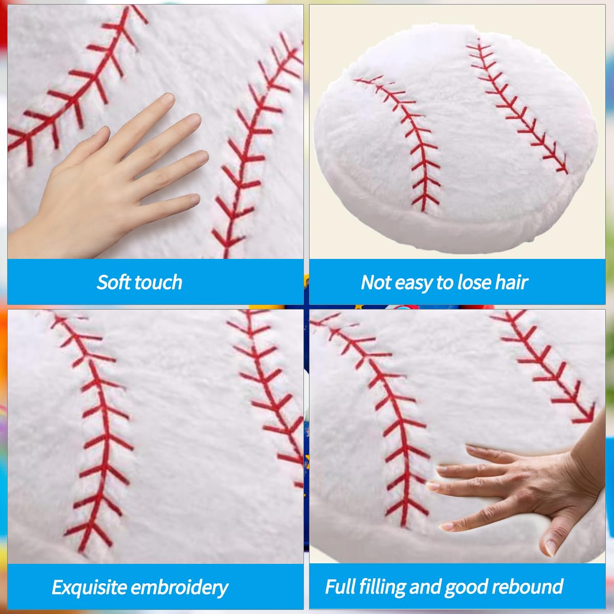 OPHRBU Basketball Plush Pillow - 18-Inch Soft Throw Pillow for Kids | Plush Sports Decor