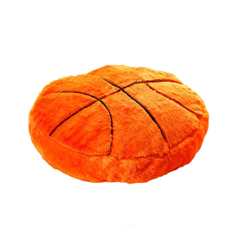 OPHRBU Basketball Plush Pillow - 18-Inch Soft Throw Pillow for Kids | Plush Sports Decor