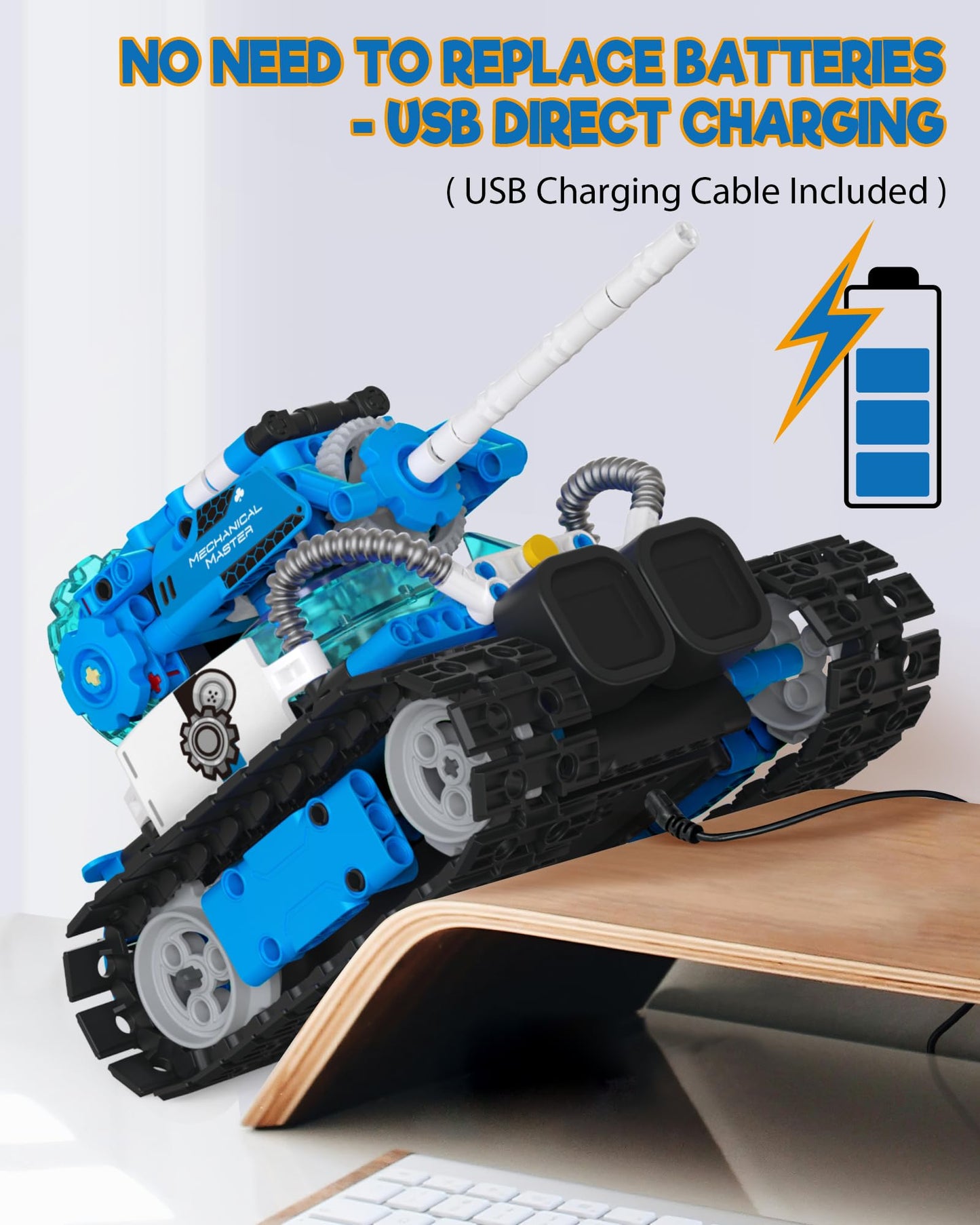Opmind 5 in 1 STEM Robot Building Toys for Kids 8-13 – Remote & App-Controlled, 494 Pieces
