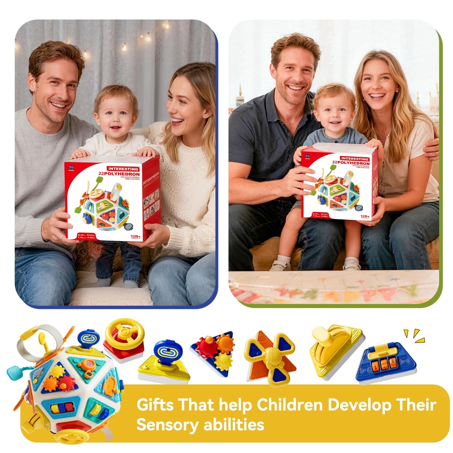Oppvoci 22-in-1 Toddler Busy Board – Montessori Sensory Toy for Fine Motor Skills & Travel Learning