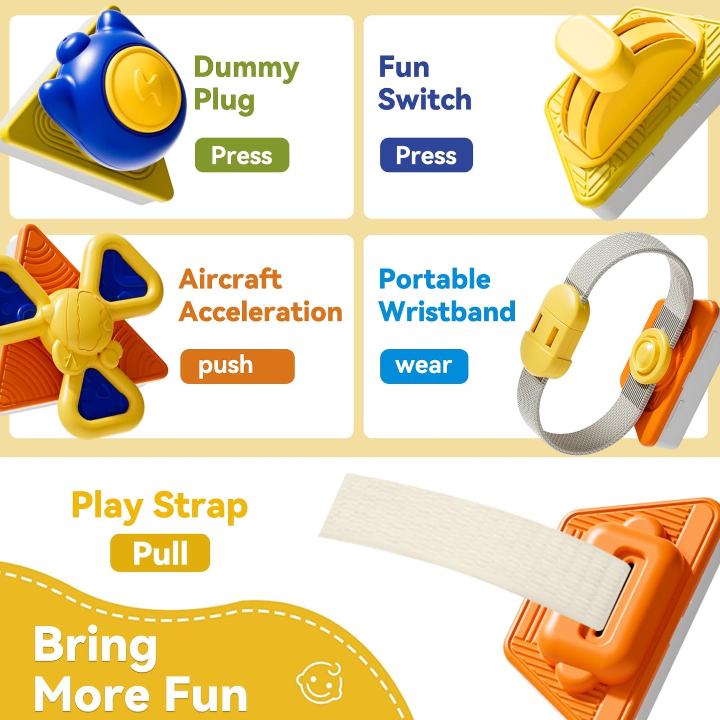 Oppvoci 22-in-1 Toddler Busy Board – Montessori Sensory Toy for Fine Motor Skills & Travel Learning