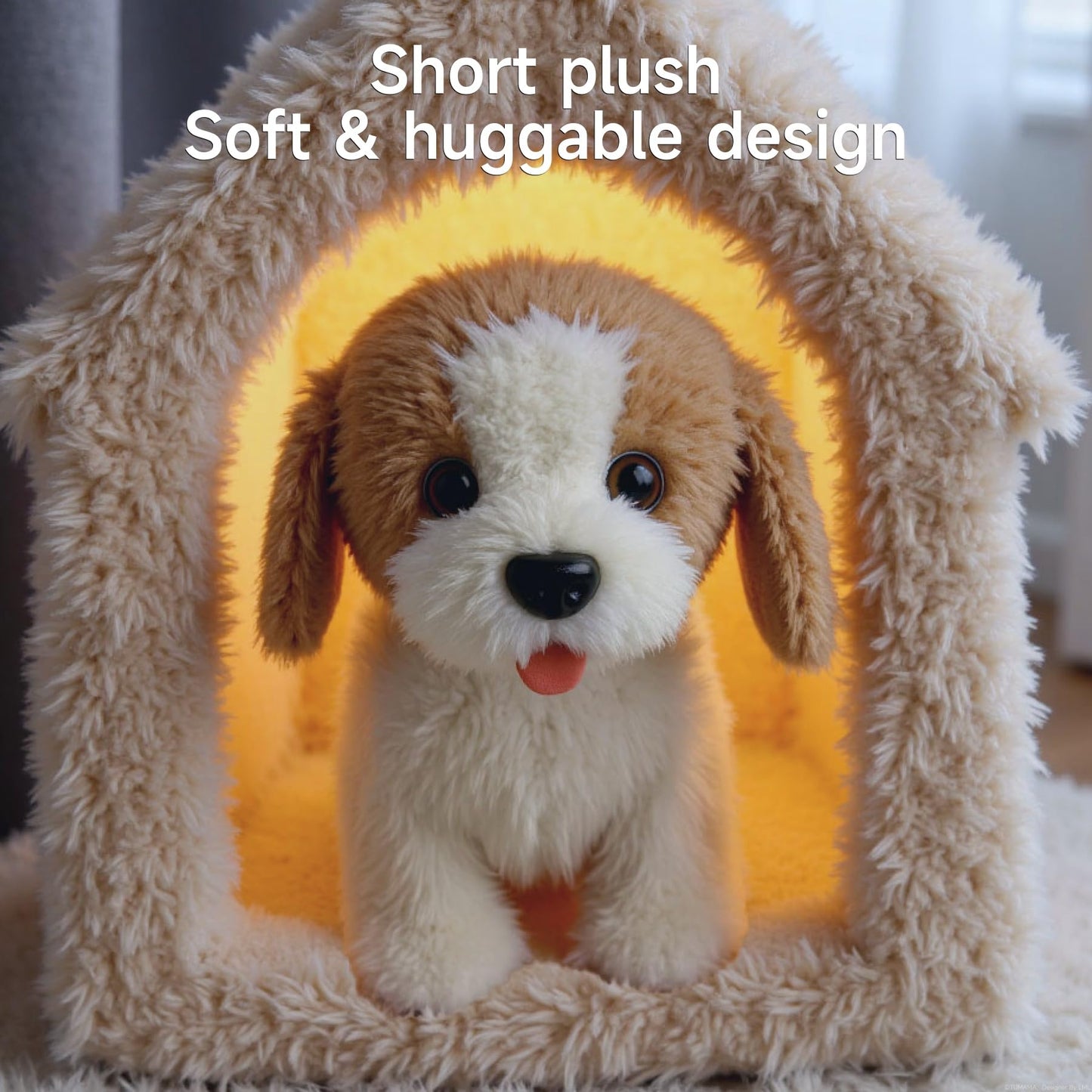 OR OR TU Walking Barking Toy Dog with Remote Control Leash – Plush Interactive Puppy for Kids (Ages 3+)