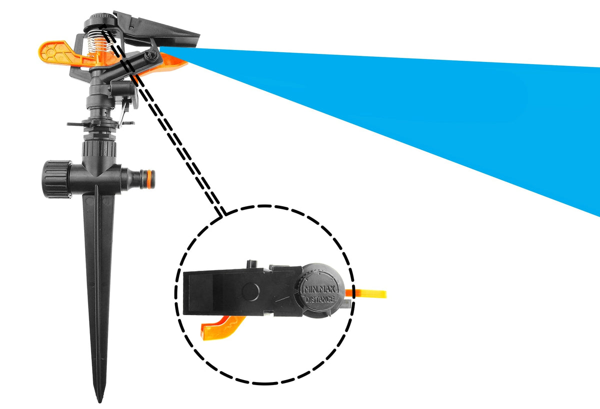 Pulsating Sprinkler on Spike - Adjustable Eco Line