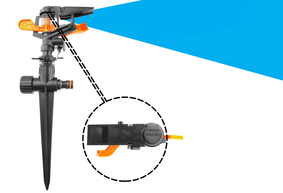 Pulsating Sprinkler on Spike - Adjustable Eco Line