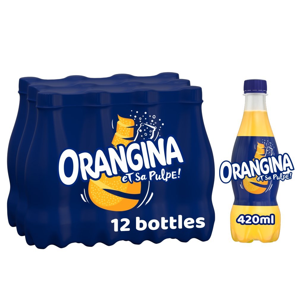 Orangina Sparkling Fruit Drink 420ml (Case of 12)