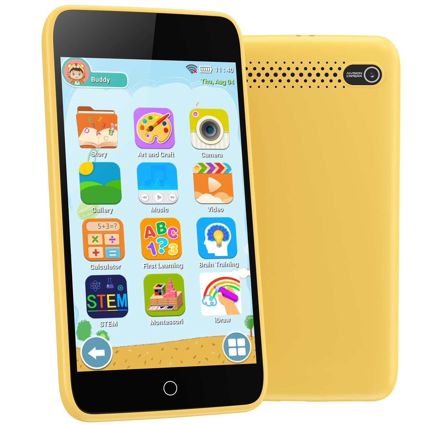 Orantronx Kids Smart Phone – 3.97-inch Learning Toy with 210+ Games & 190+ Drawings (Ages 3-12)