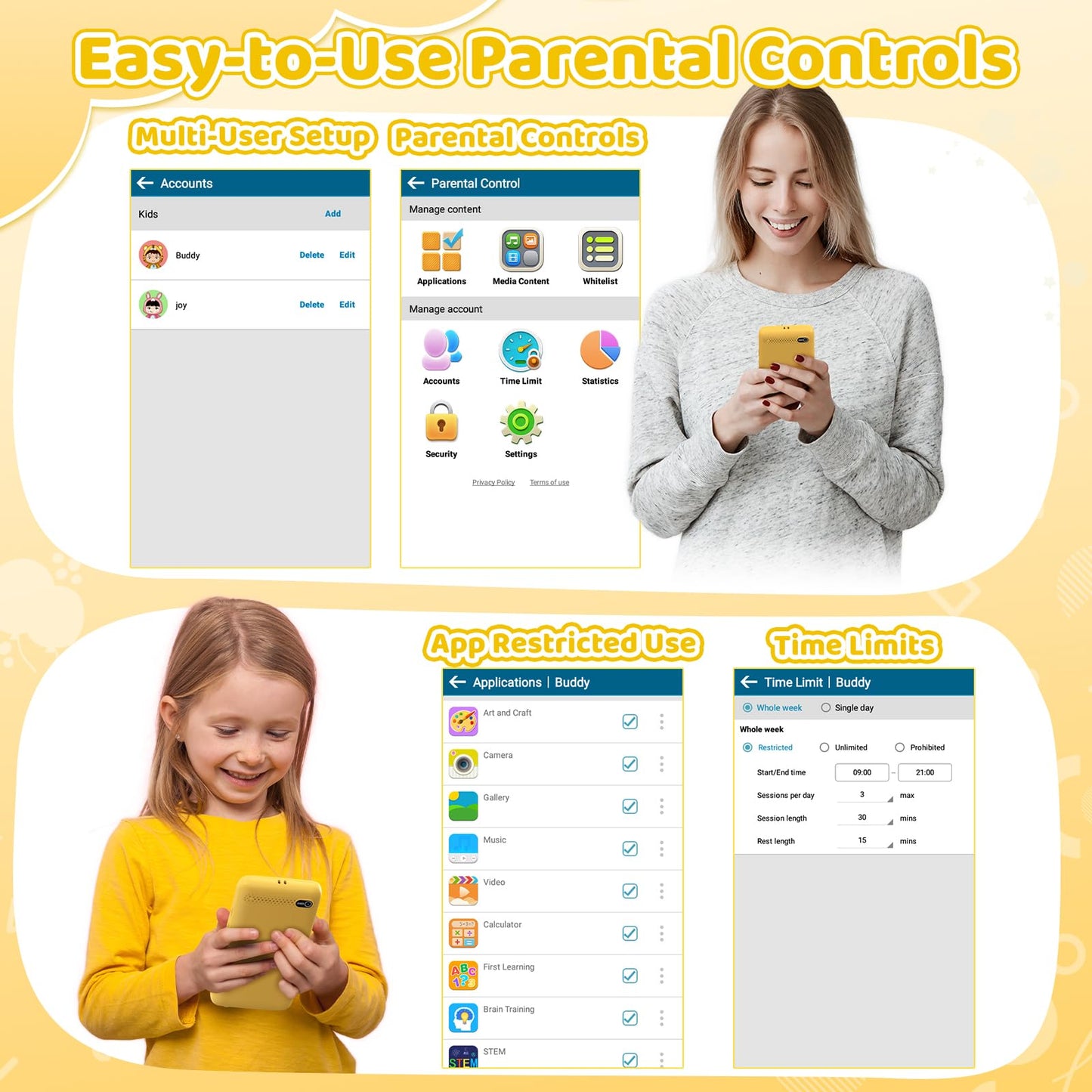 Orantronx Kids Smart Phone – 3.97-inch Learning Toy with 210+ Games & 190+ Drawings (Ages 3-12)