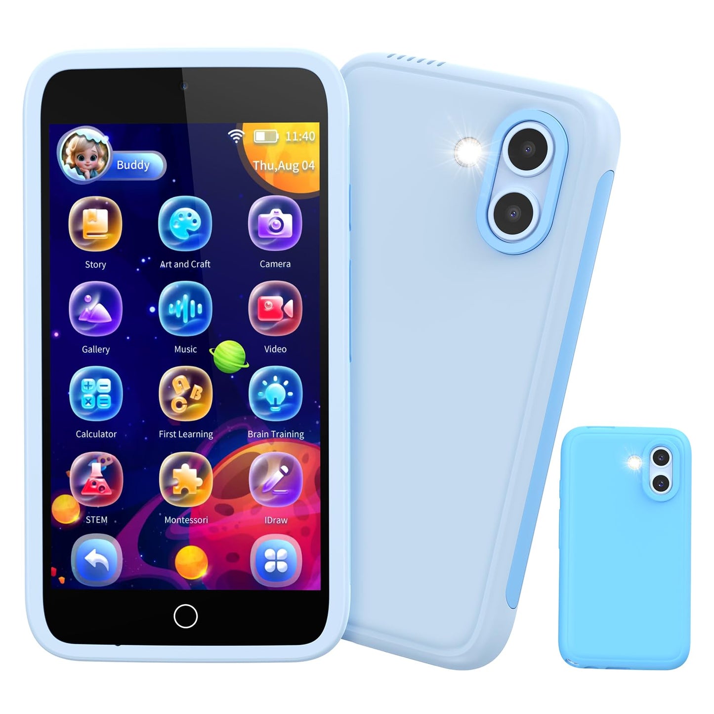 Orantronx Kids Smart Phone 8GB — 3.97-inch Touchscreen, 200+ Games, Dual Camera
