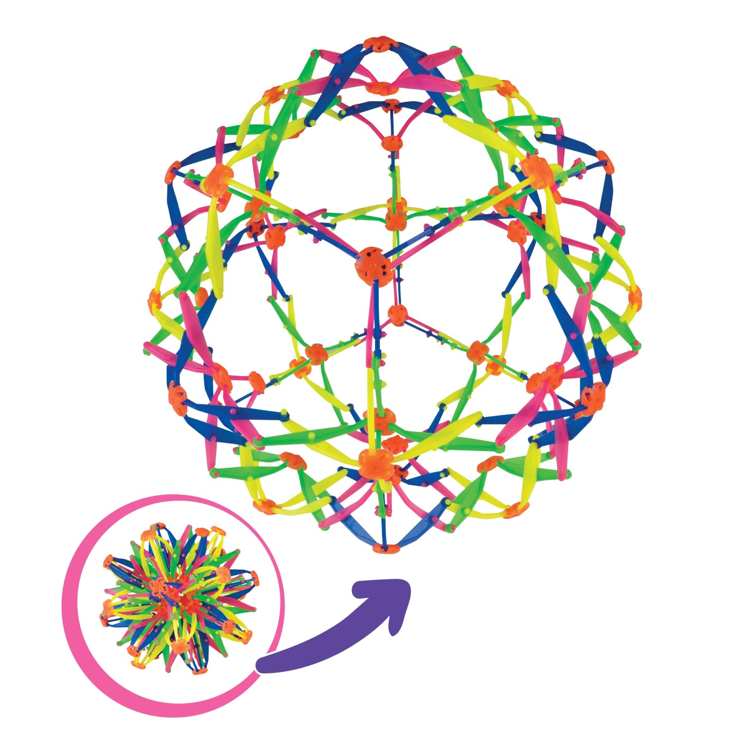 ORB Curiosities Jumbo Expand-A-Ball: Expandable 6-14 in Sensory Fidget Ball | The Orb Factory