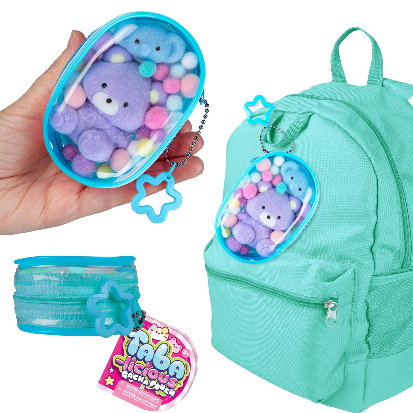 ORB Tabalicious Gacha Pouch – Elephant & Bear TABA Squishy Keychains by The Orb Factory