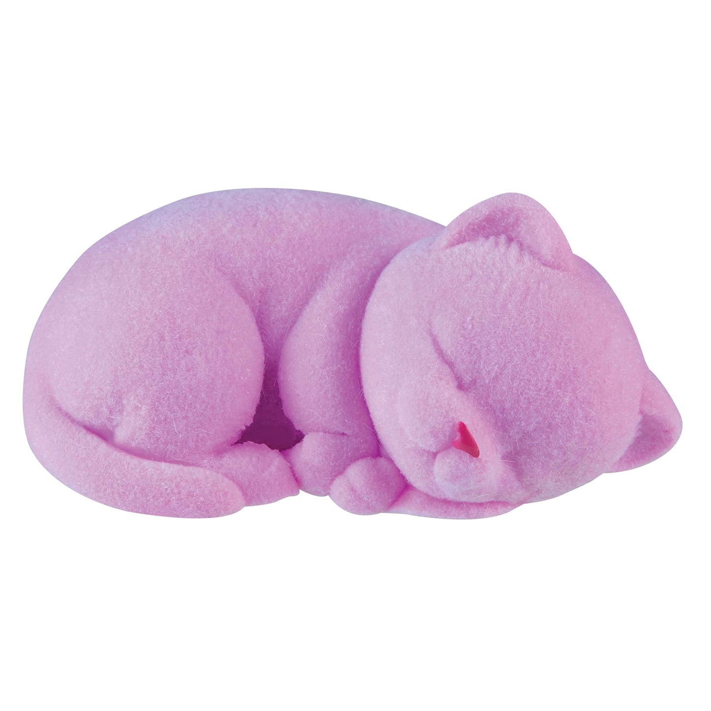 ORB Tabalicious Fluffs TABA Squishy Pink Cat – Fuzzy, Flocked Toy by The Orb Factory