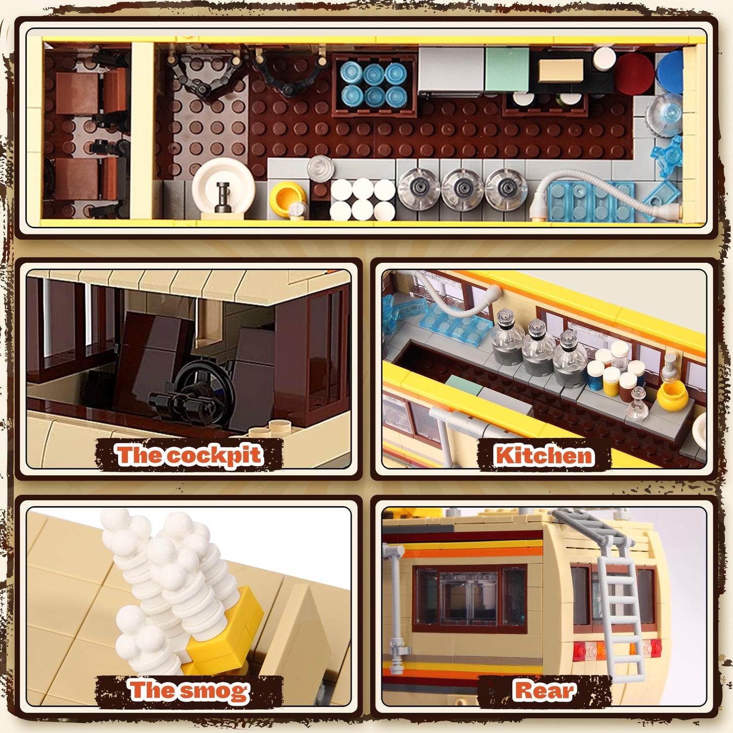 OrbBlaster Rvs for Break Bad Building Set | Upgraded Camper Van Toy for Ages 8-12