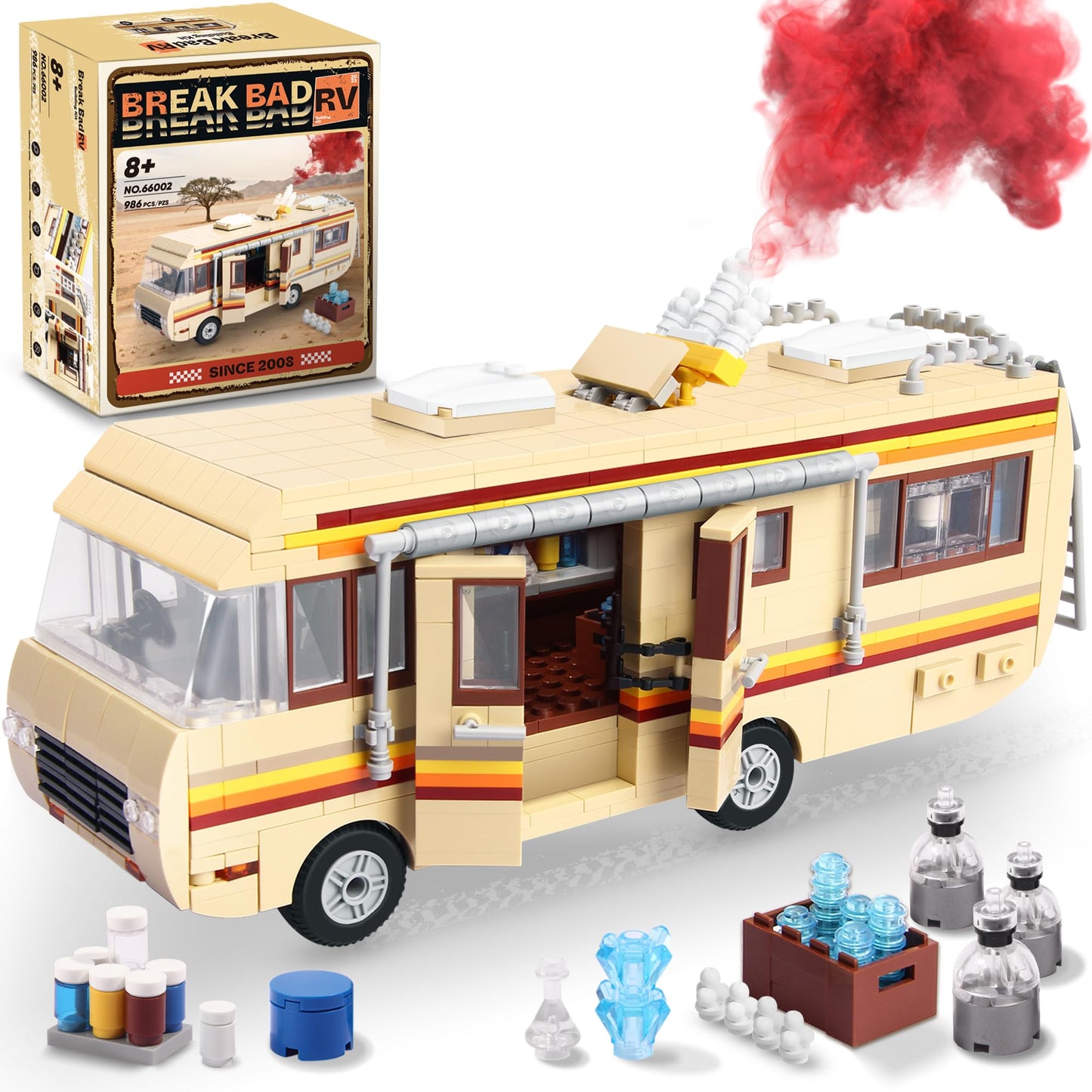 OrbBlaster Rvs for Break Bad Building Set | Upgraded Camper Van Toy for Ages 8-12