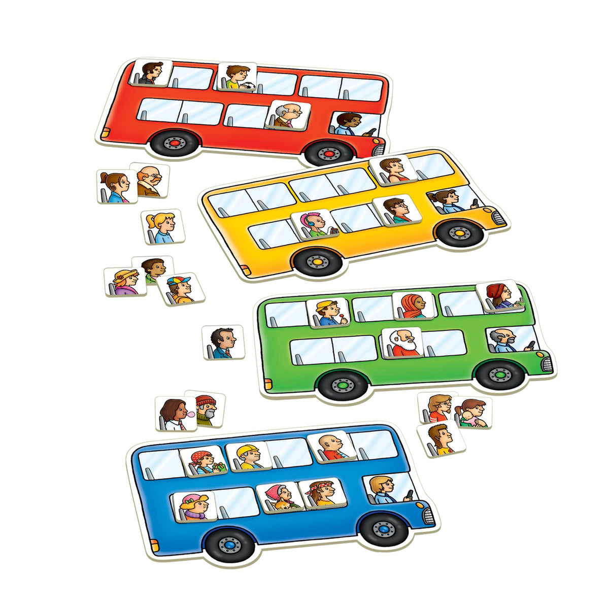 Orchard Toys Moose Bus Stop Game – Add & Subtract Fun (Ages 4-8, 2-4 Players)