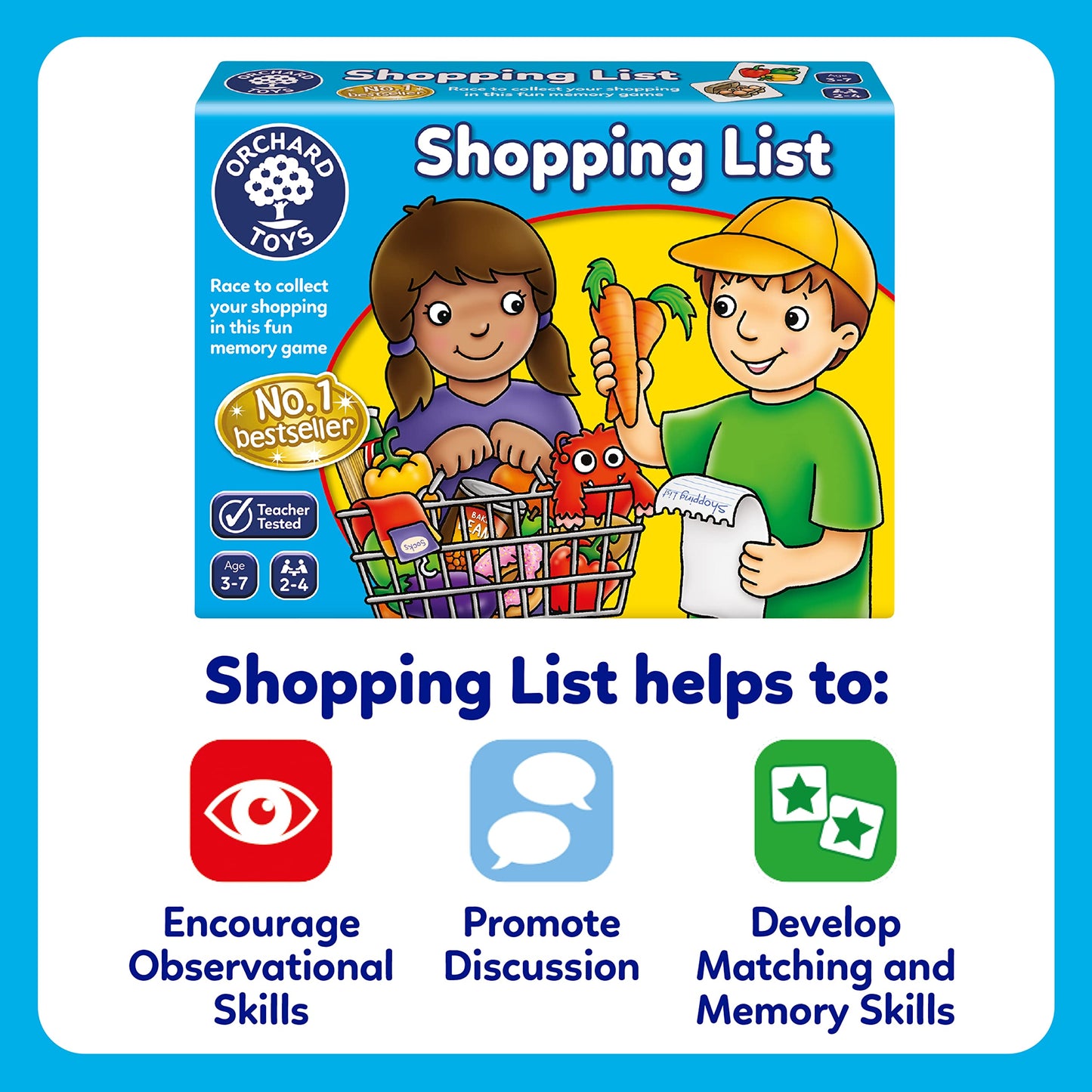 Orchard Toys Shopping List – Educational Memory Game (Ages 3-7) | Home Learning