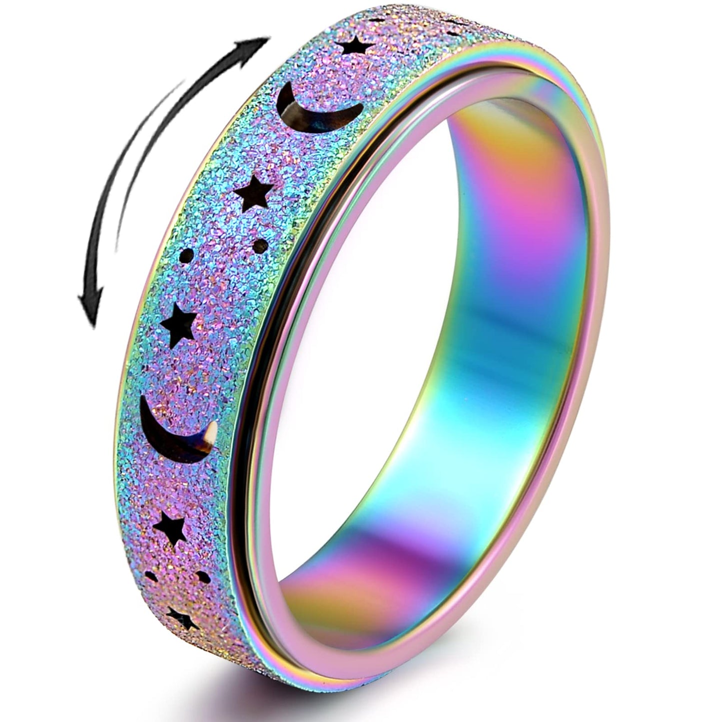 OreilleStar Anxiety Ring for Women — Spinner Fidget Ring