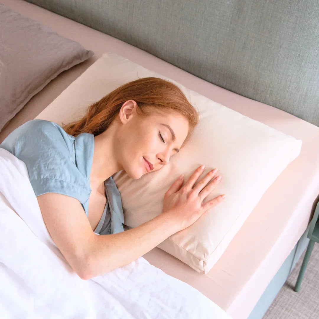 Buckwheat Pillow – Adjustable Natural Hull Pillow with Cotton Cover