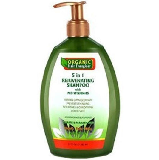 Organic Hair Energizer 5 In 1 Rejuvenating Shampoo for Hair Growth & Scalp Health 385ml/13.02 oz