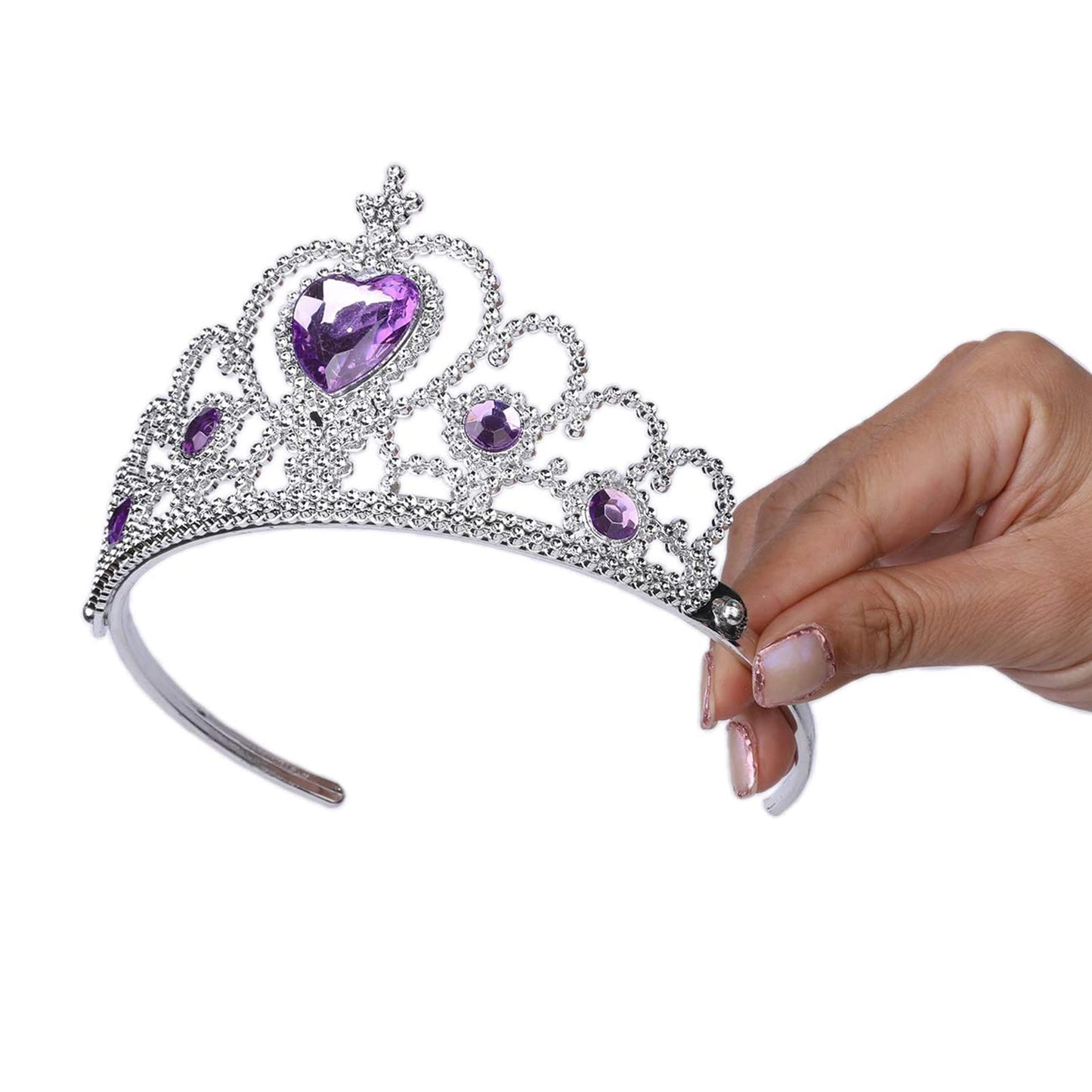 Orgrimmar Princess Dress Up Kit (Purple) — Gloves, Tiara, Wand, Necklace & Earrings