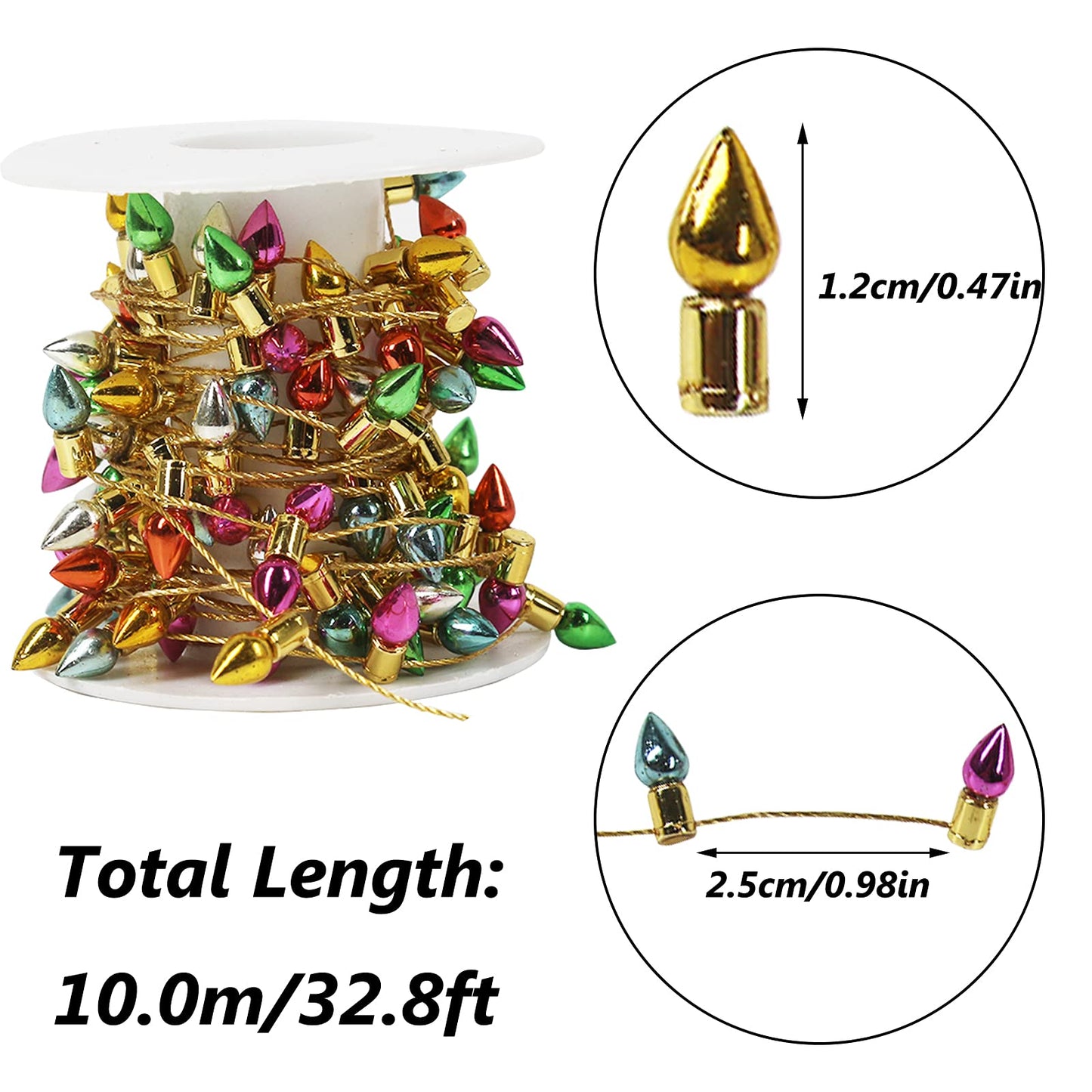 Orgrimmar Fake Light String - 10m Miniature Dollhouse Christmas Lights