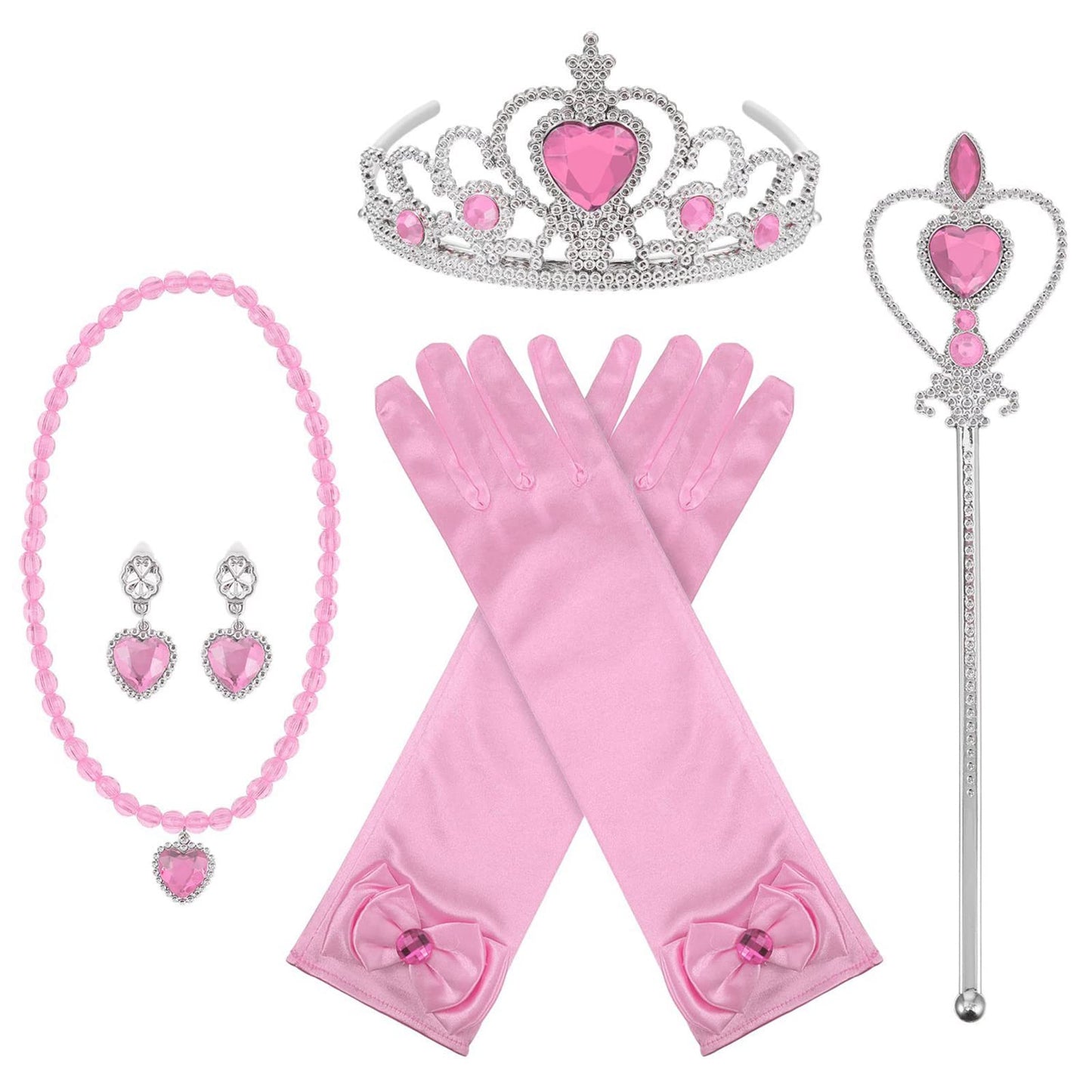 Orgrimmar Princess Dress Up Accessories — Gloves, Tiara, Crown, Wand & Jewelry for Kids