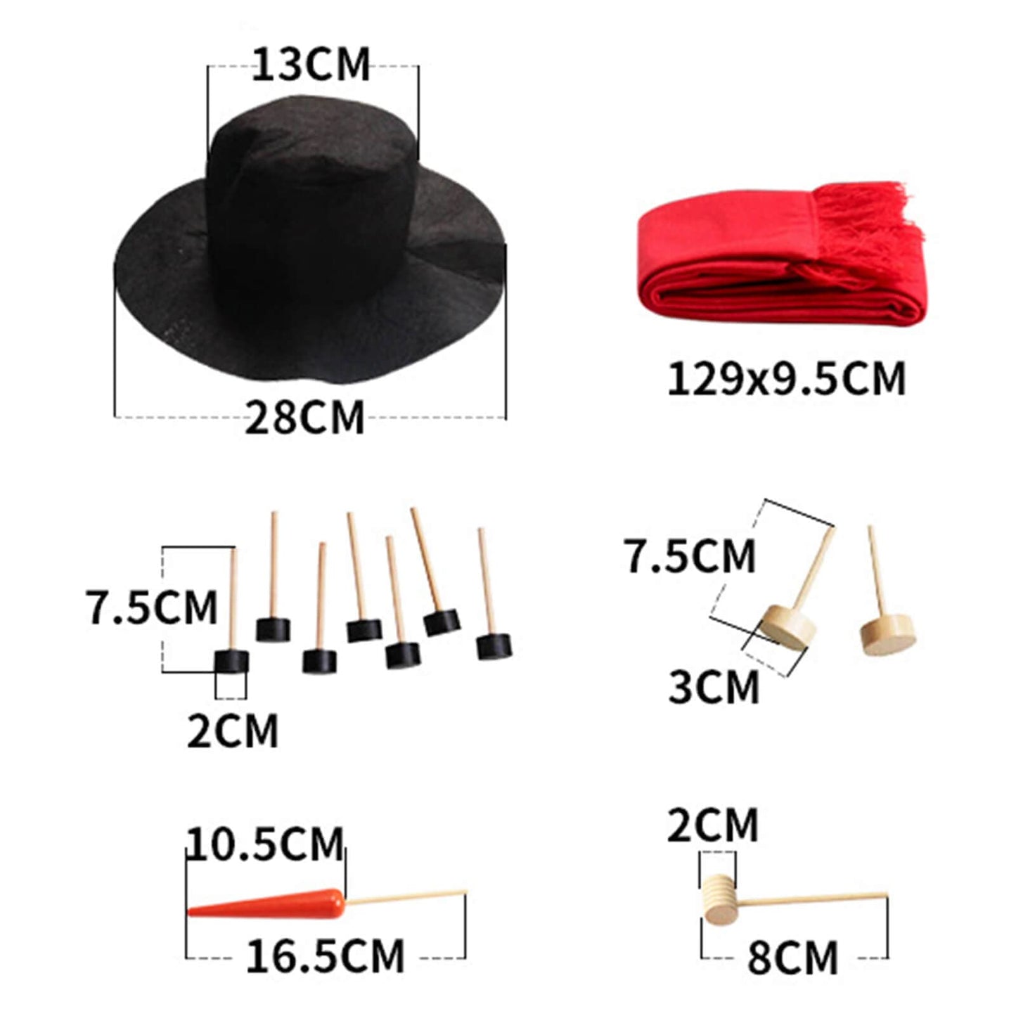 Orgrimmar Snowman Decorating Kit – Durable Snowman Making Kit (Medium)