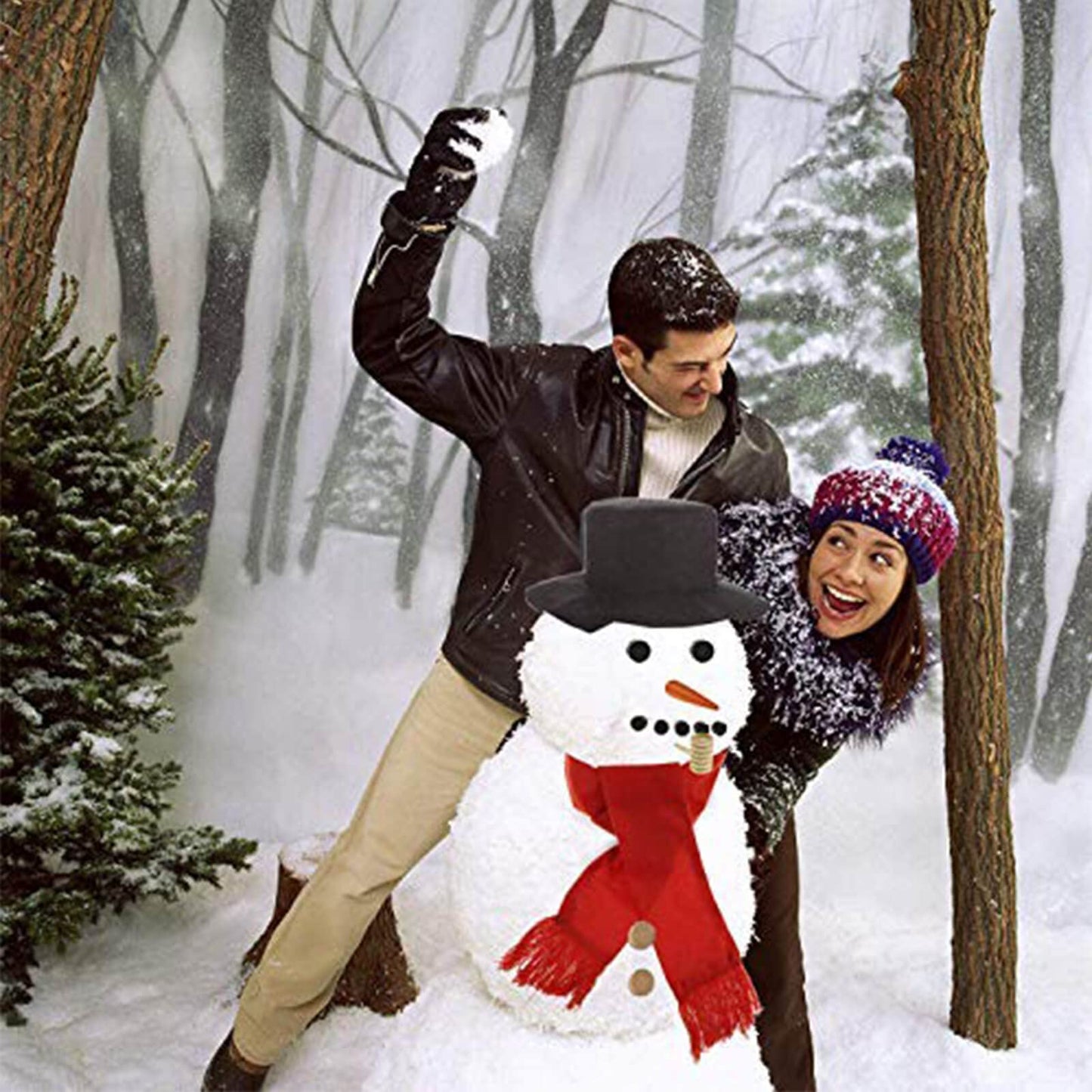 Orgrimmar Snowman Decorating Kit – Durable Snowman Making Kit (Medium)