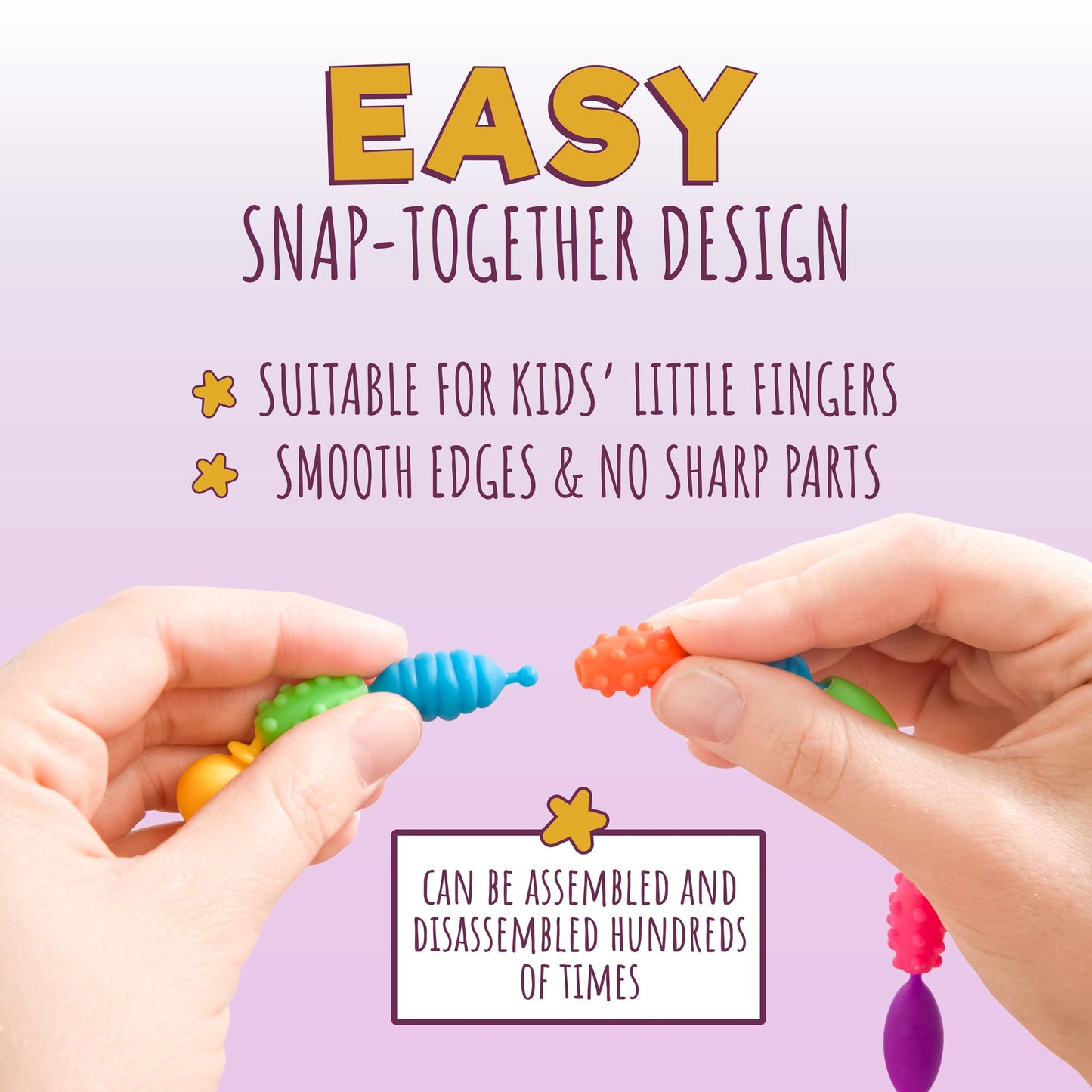 Orian Pop Beads Jewelry Kit for Girls – 520+ Colorful Snap Beads for Bracelets, Necklaces & Rings (Ages 3+)