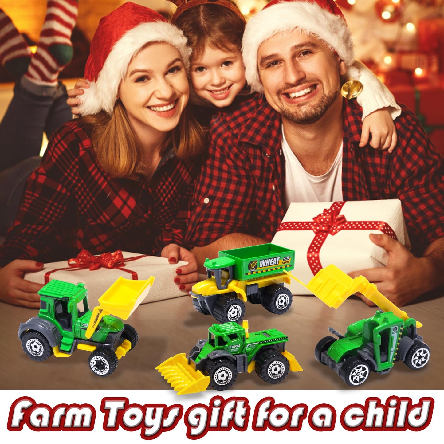 Oriate Children Diecasting Farm Toy Set 6pcs – Harvester, Transporter, Truck & Sprayer (3+ Years)