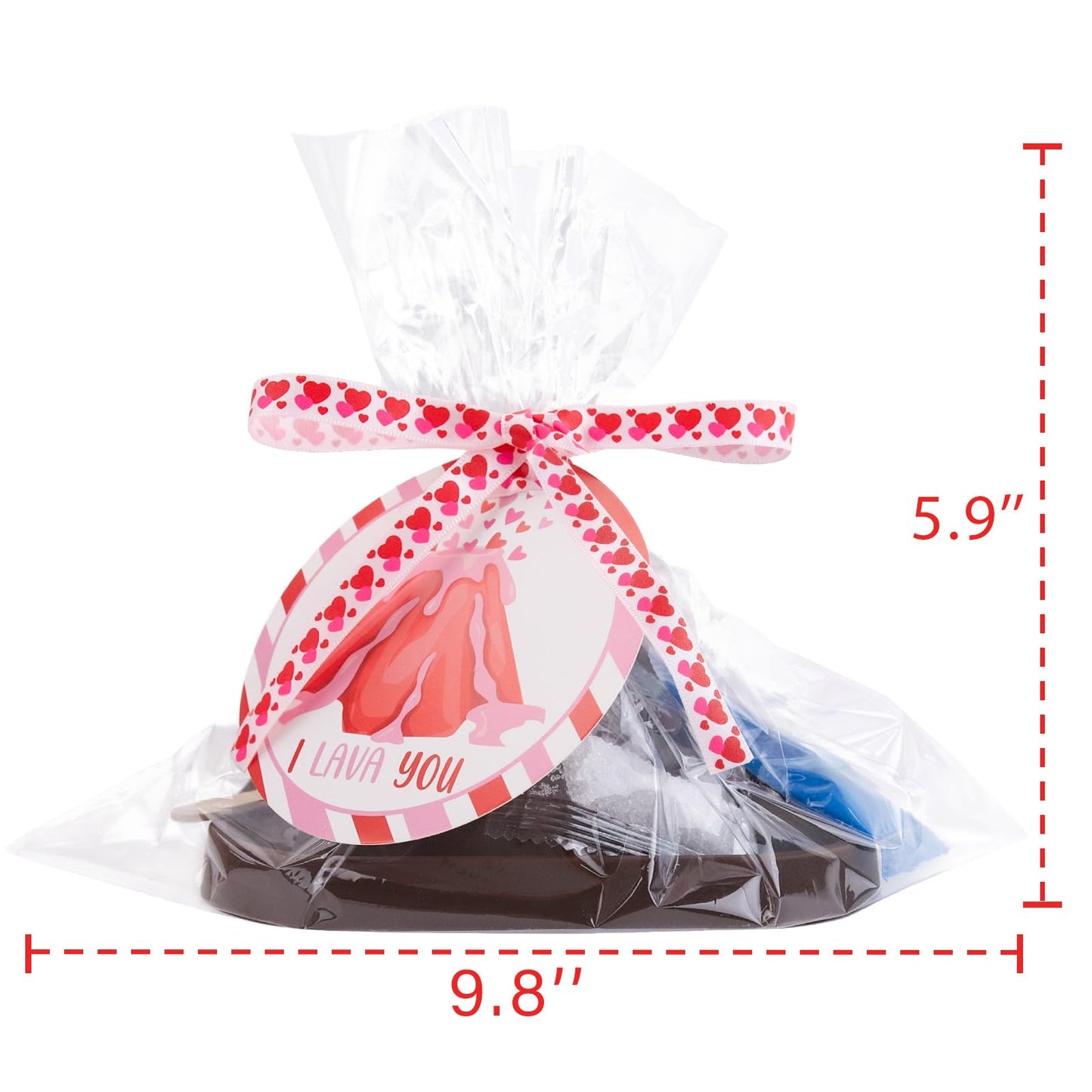 Oriental Cherry Valentines Volcano Kit — 24-Pack Erupting Science Gifts for Kids