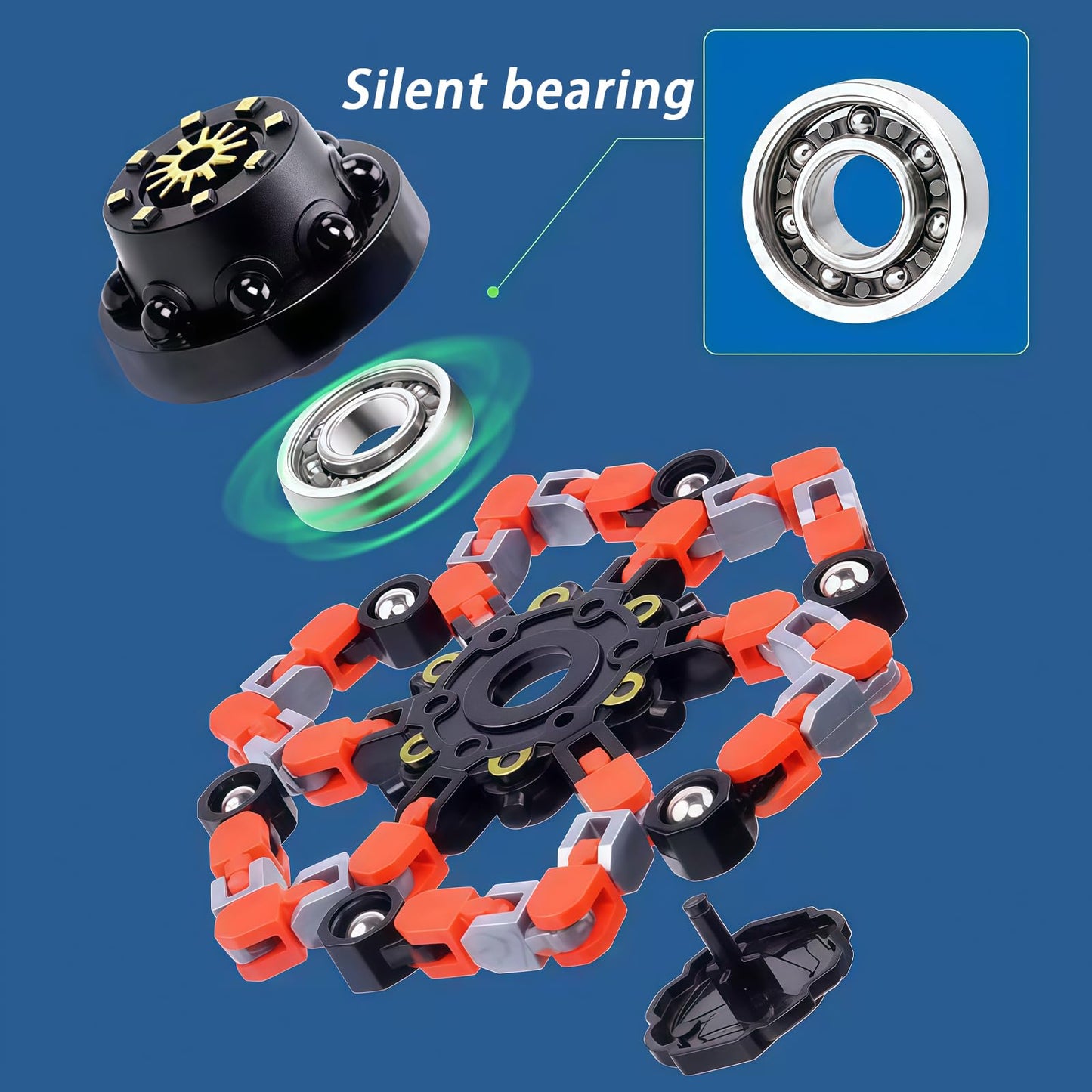 Original Ecology 6pcs Transformable Fidget Spinners — Sensory Toys for Kids