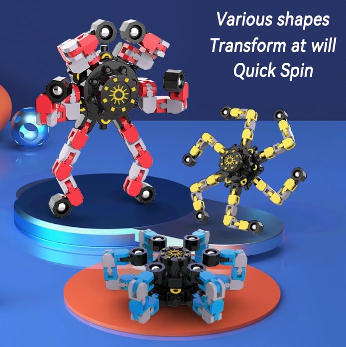 Original Ecology 24-Pack Transformable Fidget Spinners – Advanced Sensory Toys for Stress Relief, Autism & ADHD